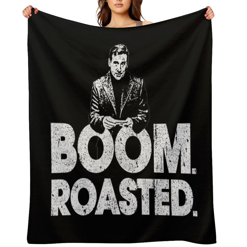Boom. Roasted. - Michael Scott Eco-conscious Throw Blanket