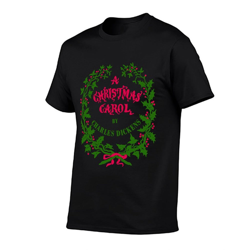Vintage Mistletoe Wreath A Christmas Carol Art  Durable T-Shirt