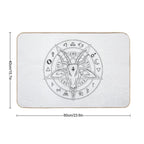 Goat Head Mandala  Dirt-Trapping Bath Mat