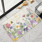 Summer Honey Wild Garden Flowers Nature Floral Art  Versatile Bath Mat