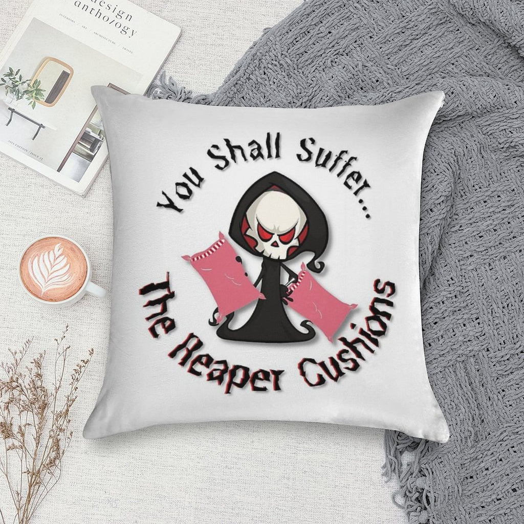The Reaper Cushions Soft Hidden Zipper Throw Pillow