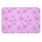 Petal Whimsy - Playful Floral Pattern  Anti-Trip Bath Mat