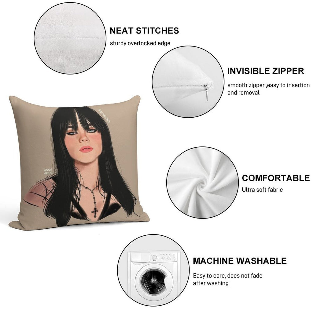 Billie Soft Bedroom Essential Throw Pillow