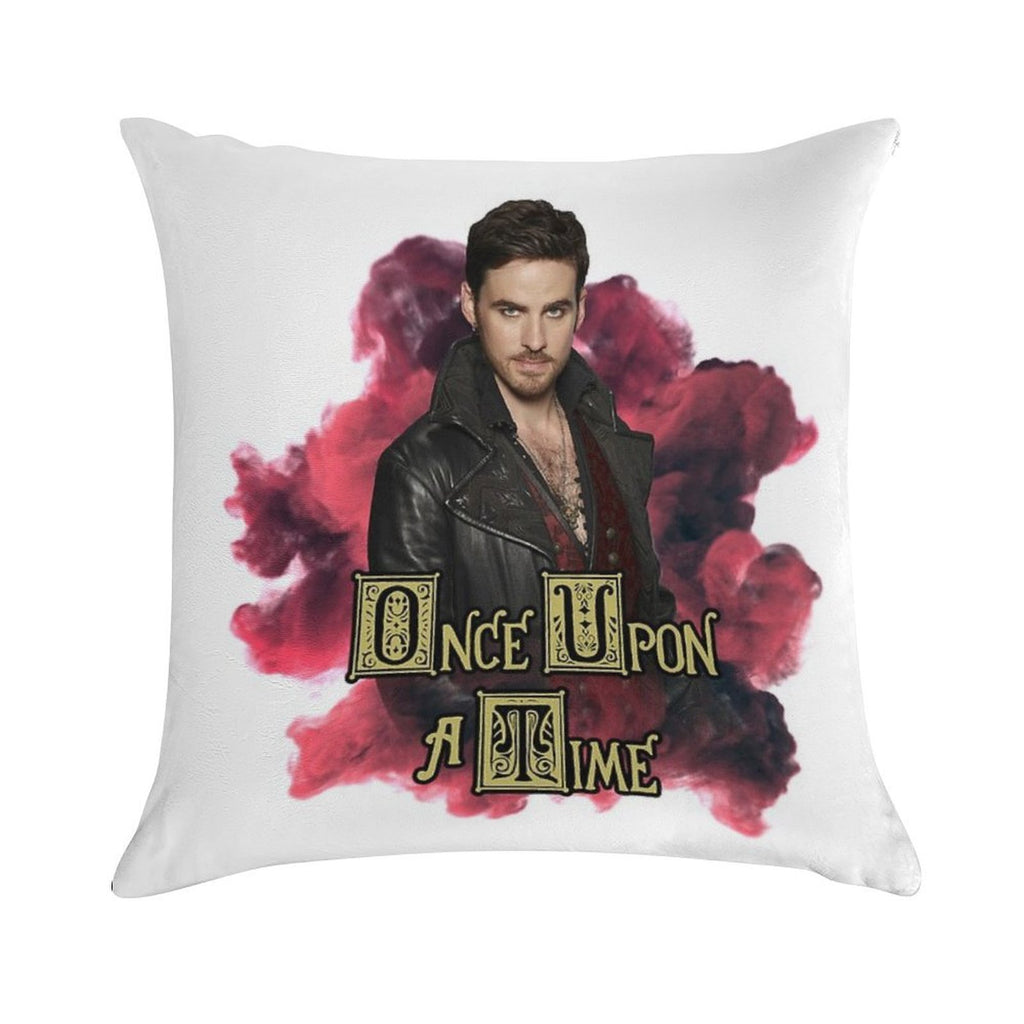 Once Upon A Time Captain Hook (Killian Jones) in Smoke Soft Anti-Pilling Throw Pillow