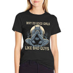 Why Do Good Girls Like Bad Guys Cringe Werewolf Wolf Meme  High-quality Stitching T-Shirt