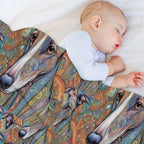 Paisley Hounds Versatility Throw Blanket