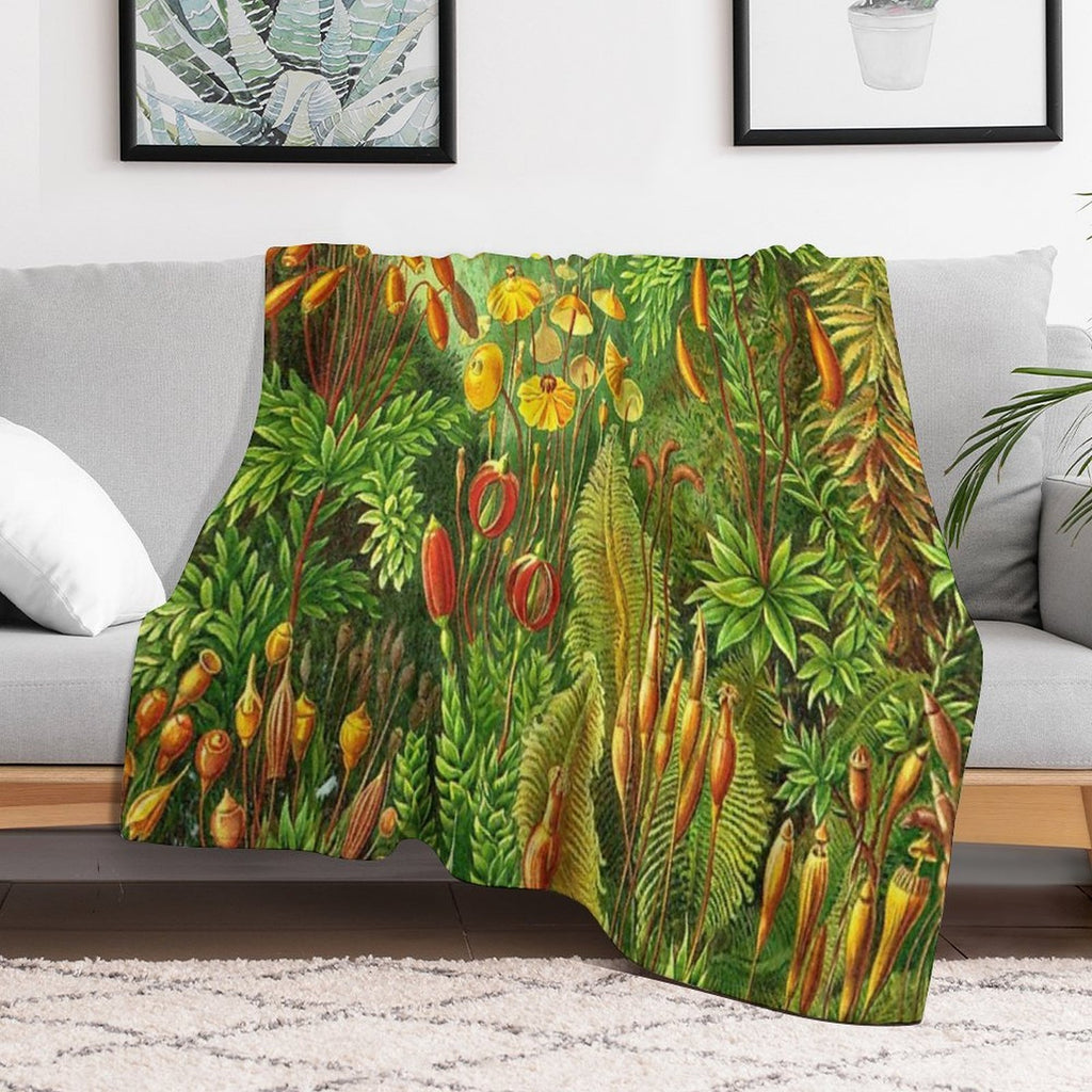 Moss - Ernst Haeckel Durable Throw Blanket