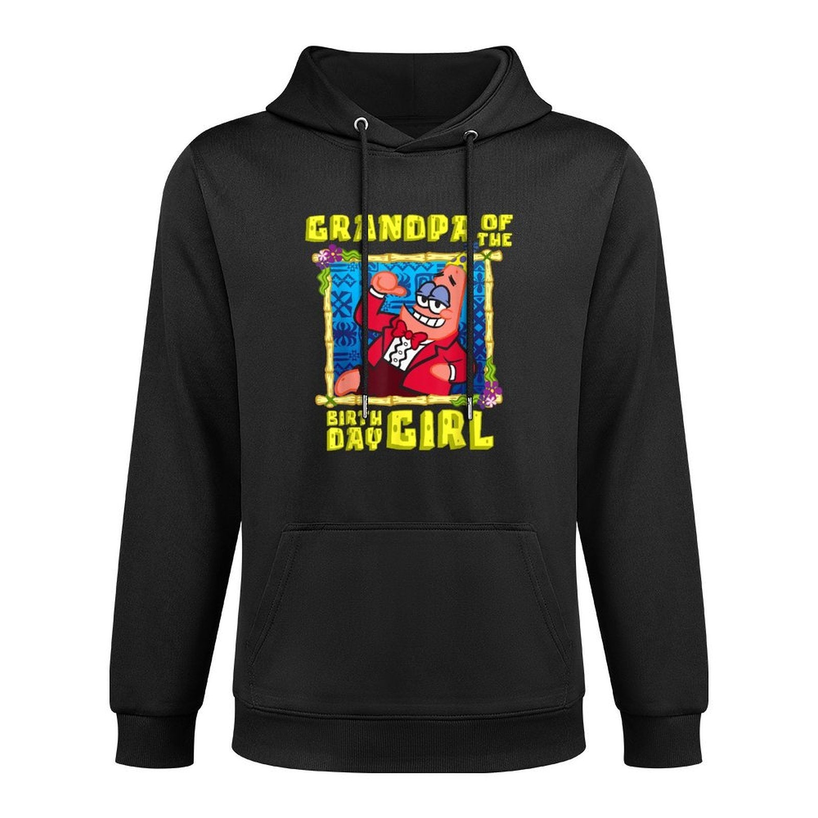Mademark X SpongeBob SquarePants - SpongeBob Patrick Grandpa of The Birthday Girl Pop Grandad Customizable Surface Hoodie