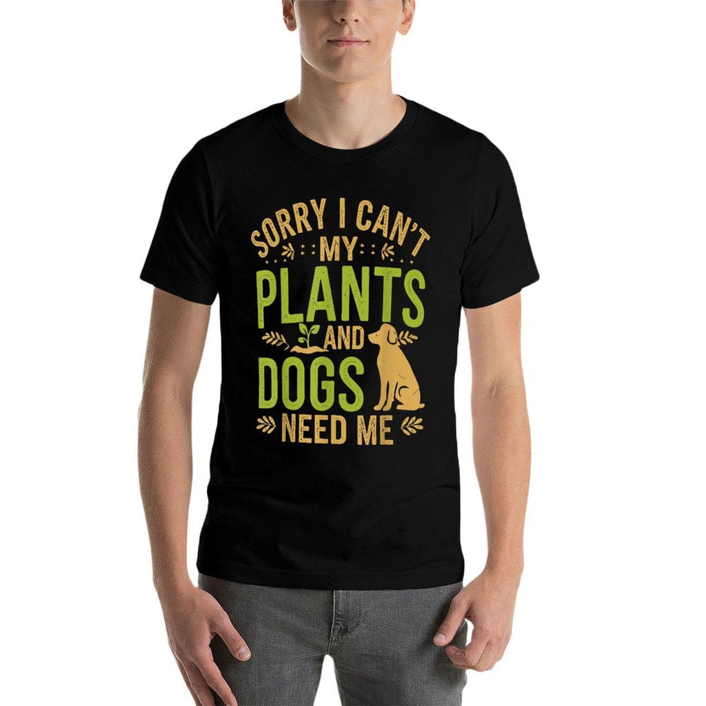 Plants And Dog Lover Gardener for Men Women Girls Kids  Graphic-printed T-Shirt