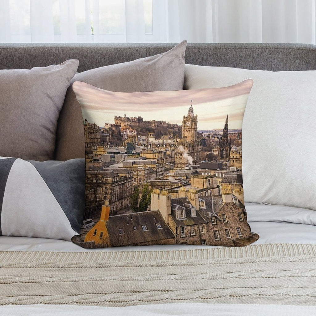 Edinburgh Morning Soft Easy Maintenance Throw Pillow