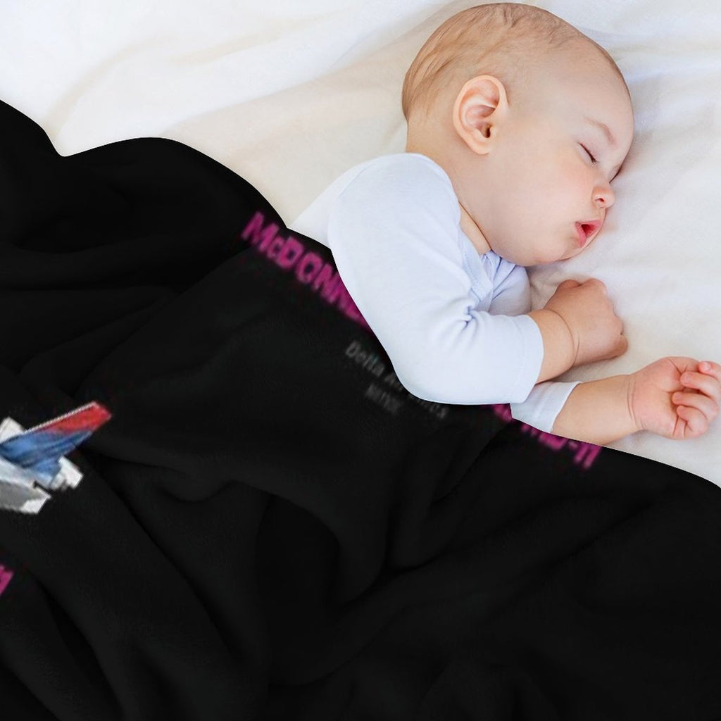 McDonnell Douglas MD-11 - Delta Air Lines Gift-ready Throw Blanket