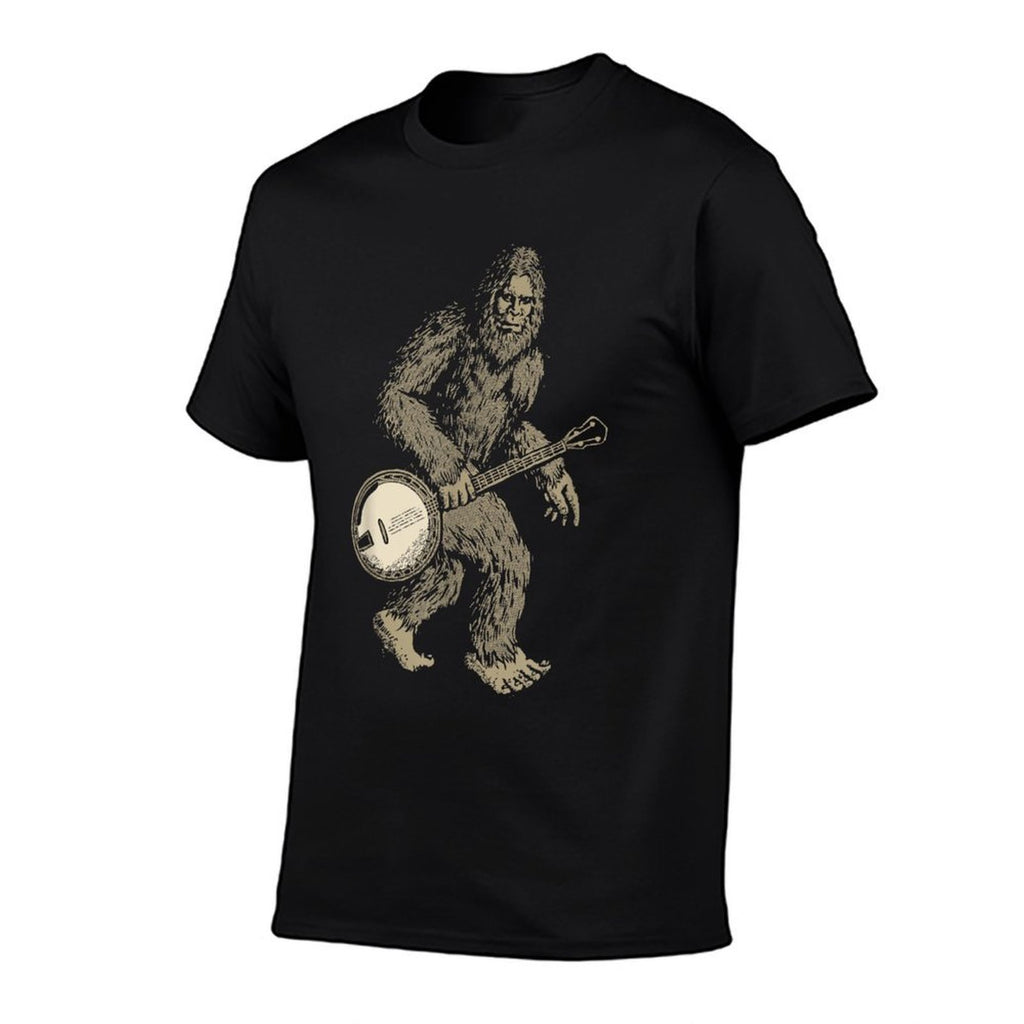 Grassquatch! Vintage Bigfoot  Bluegrass Banjo Music  Soft T-Shirt