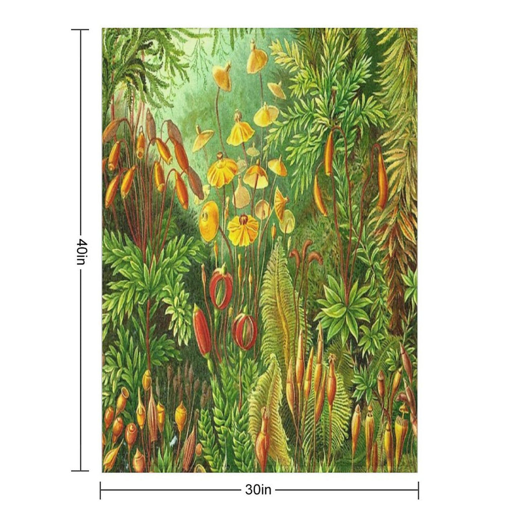 Moss - Ernst Haeckel Durable Throw Blanket