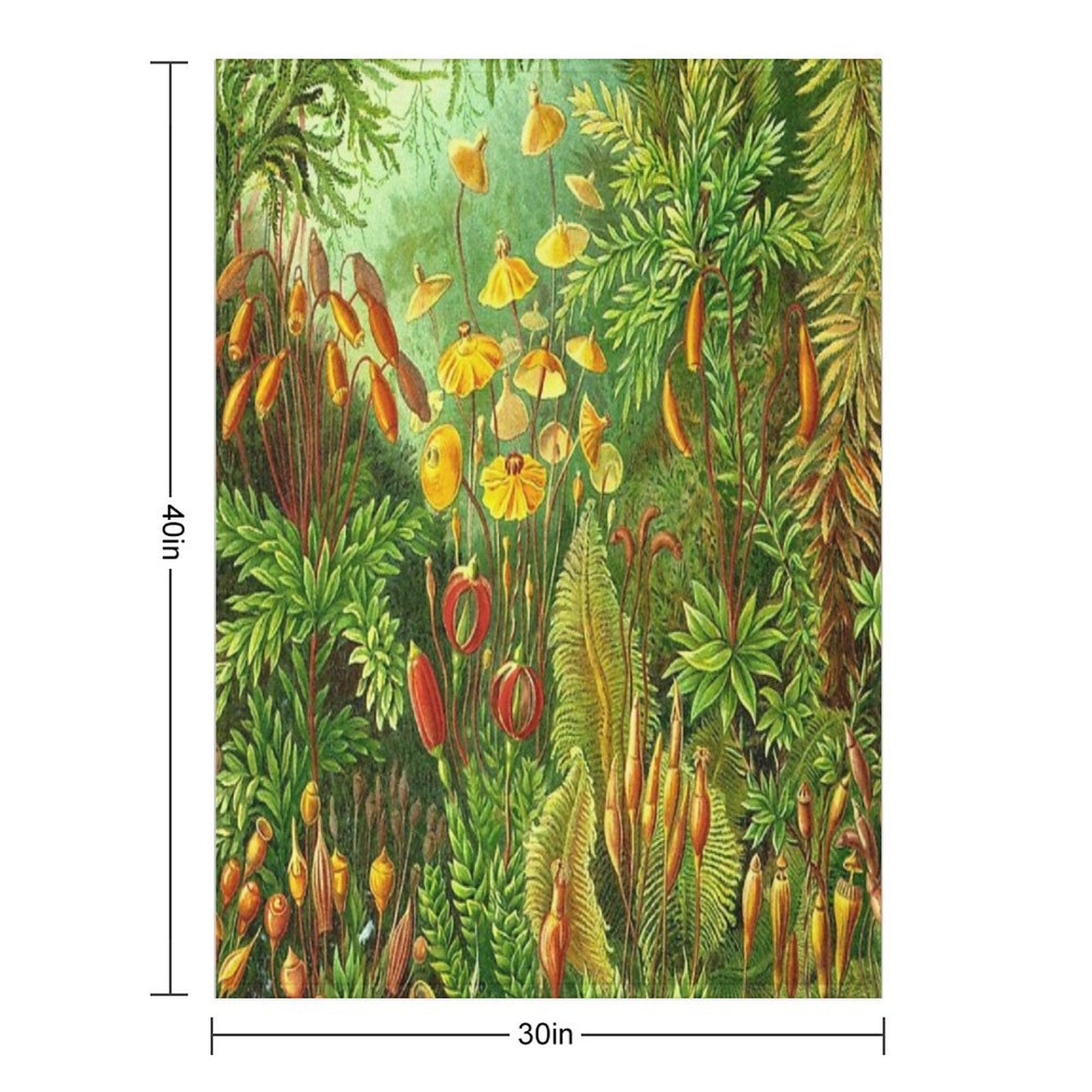 Moss - Ernst Haeckel Durable Throw Blanket