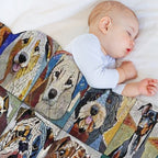 Mosaic Dogs Eco-conscious Throw Blanket
