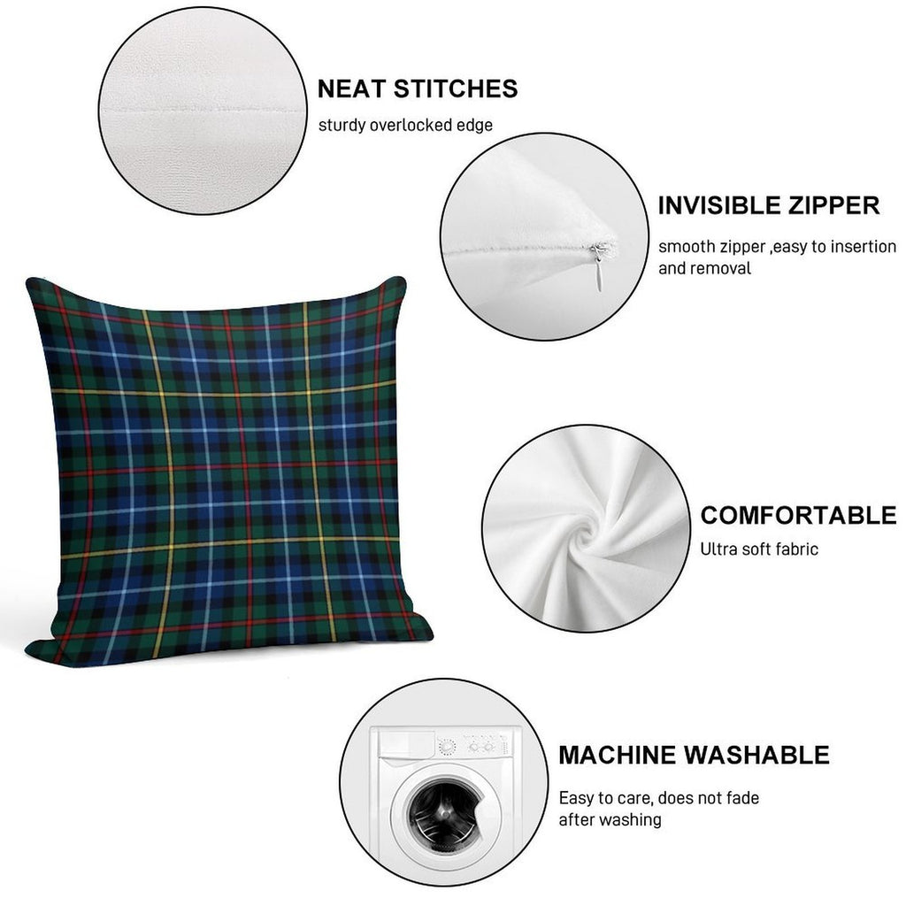 Clan Smith Tartan Soft High-Density Material Throw Pillow