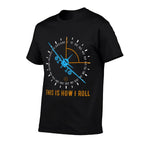 This Is How I Roll Airplane Pilot Aviation. Men Aviation  Easy-care T-Shirt