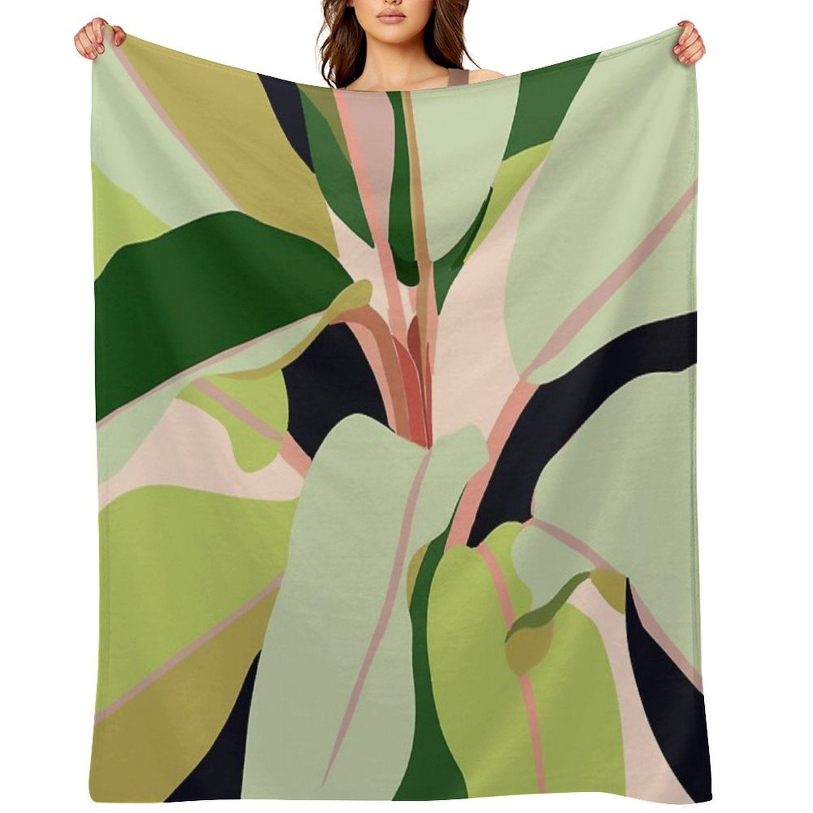 To Plant A Garden Is to Believe in Tomorrow #painting #illustration Sustainable Throw Blanket