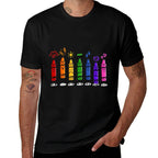 Colorful Color Crayon Attitudes Emotions of The Rainbow  Moisture-wicking T-Shirt