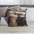 Waifuz N The Hood Feat Kyoko Sakura Soft Washable Throw Pillow