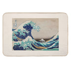 The Great Wave of Kanagawa. Japanese Finest Art by Katsushika Hokusai. Oriental Art Lovers Gift.  Versatile Bath Mat