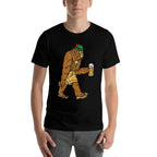 German Bigfoot Sasquatch Beer Lederhose Funny Oktoberfest  High-quality Stitching T-Shirt