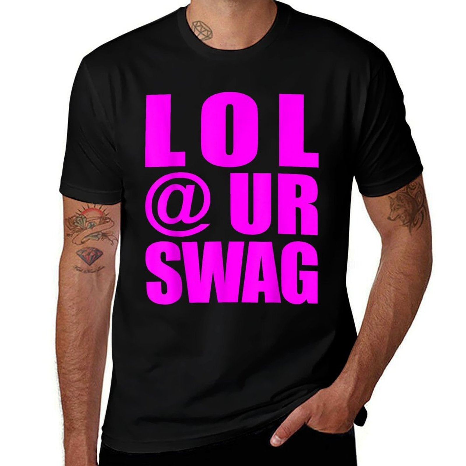 LOL @ UR SWAG Fun Dank Meme Drip Style Joke Funny  Moisture-wicking T-Shirt
