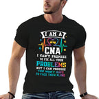Funny CNA Nurse  Heathered Texture T-Shirt