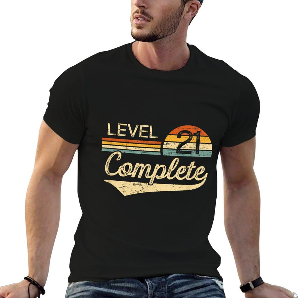 Level 21 Complete Vintage 21st Wedding Anniversary  Summer-ready Fabric T-Shirt