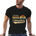 Level 21 Complete Vintage 21st Wedding Anniversary  Summer-ready Fabric T-Shirt
