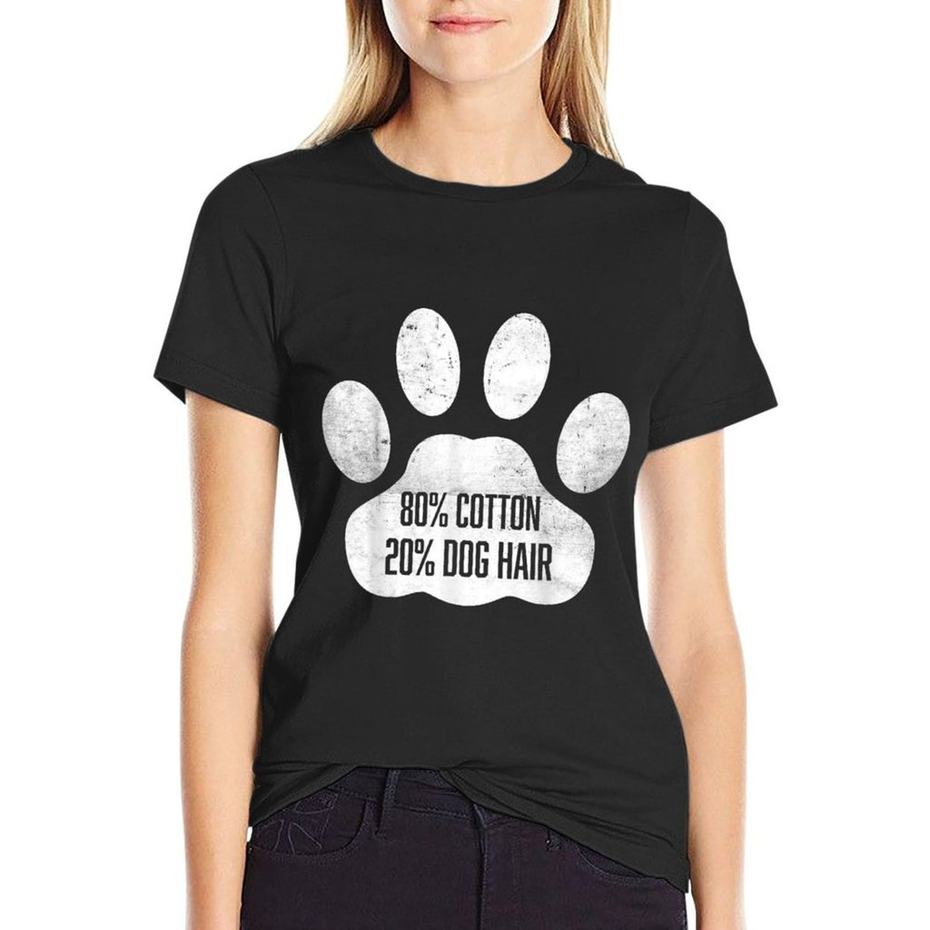 Cotton Dog Hair - Traces Of Dog - Dog Sayings for Men Women Girls Kids  Durable T-Shirt