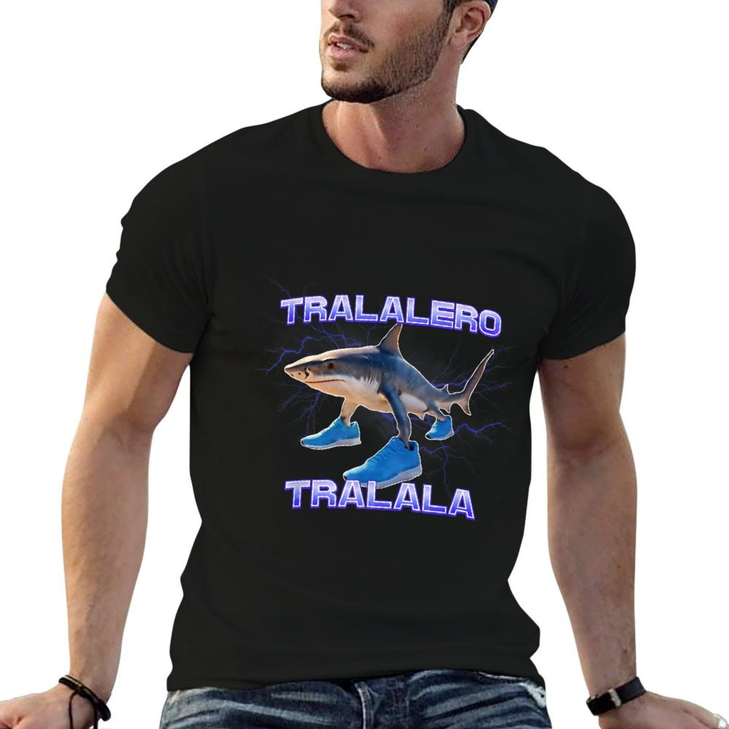 Tralalero Tralala Bootleg Brainrot Italian Brainrot Meme  High-quality Stitching T-Shirt
