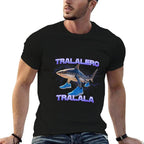 Tralalero Tralala Bootleg Brainrot Italian Brainrot Meme  High-quality Stitching T-Shirt