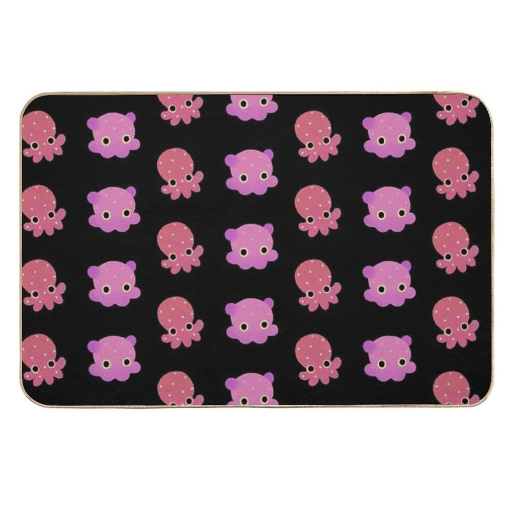 Octopus - Dark  Stain-Proof Bath Mat