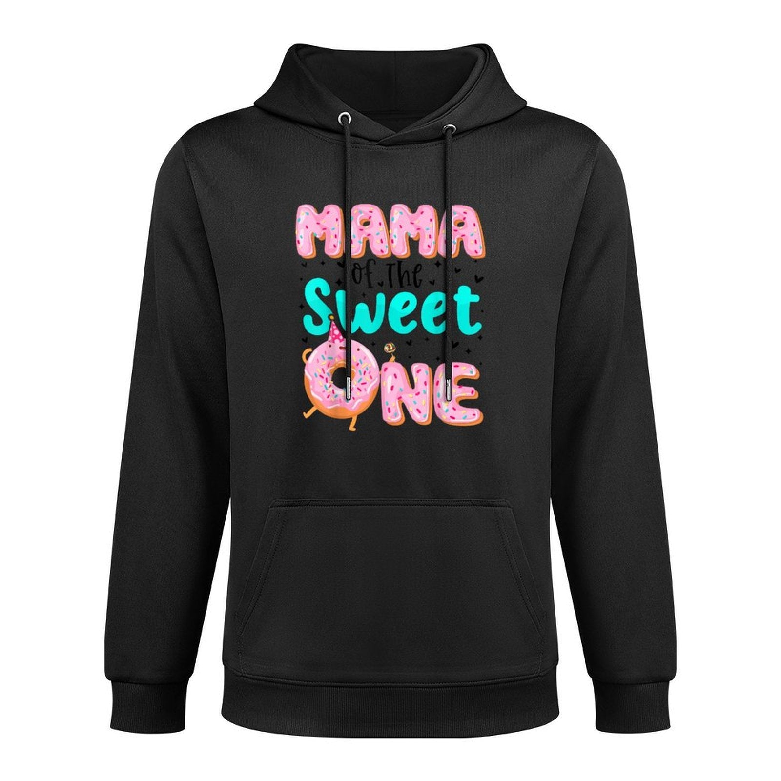 Mama of The Sweet One First Birthday Matching Family Donut Adjustable Hood Hoodie