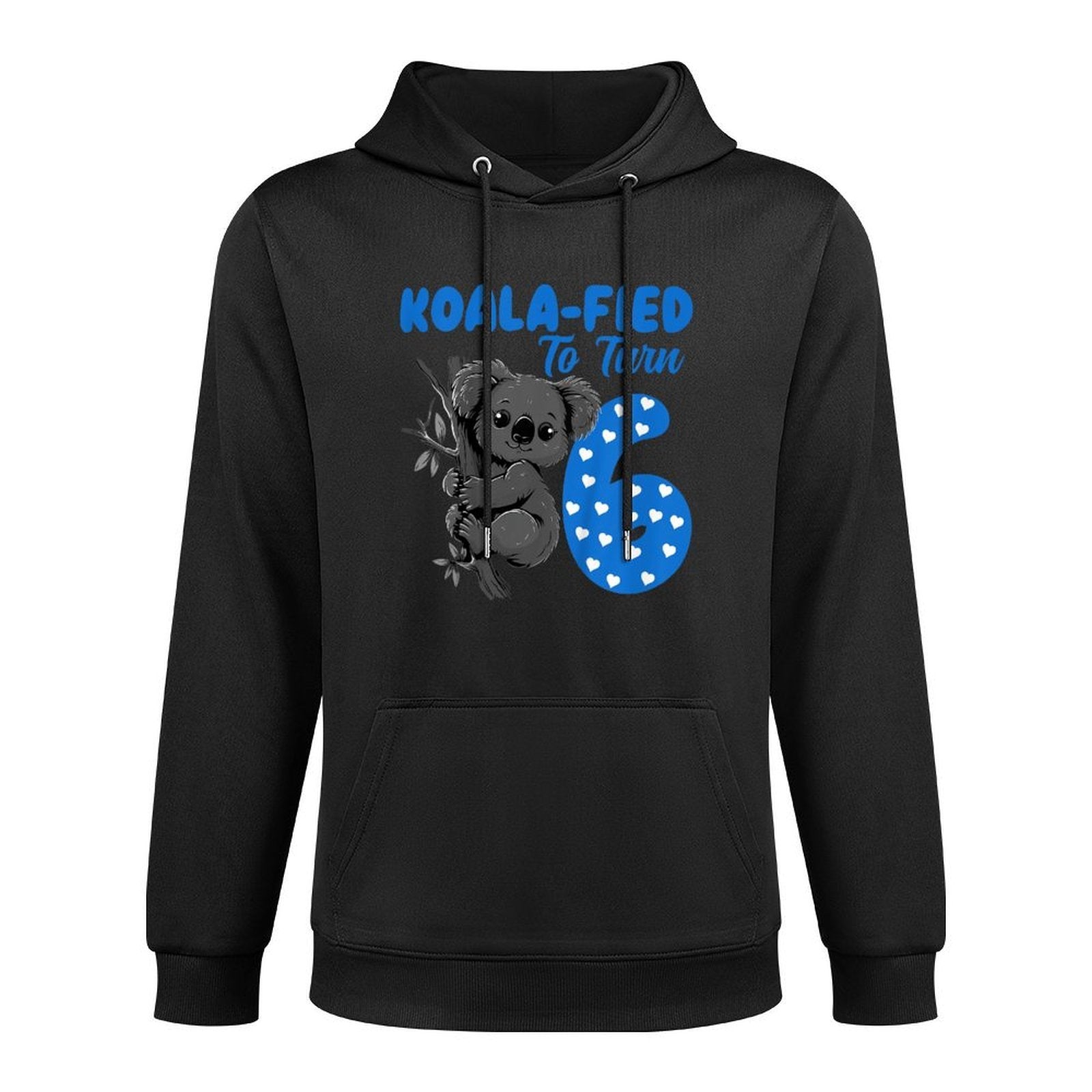 Kids 6th Birthday Koalafied To Turn 6 Years Old Kids Boys Koala Shrink-Resistant Hoodie