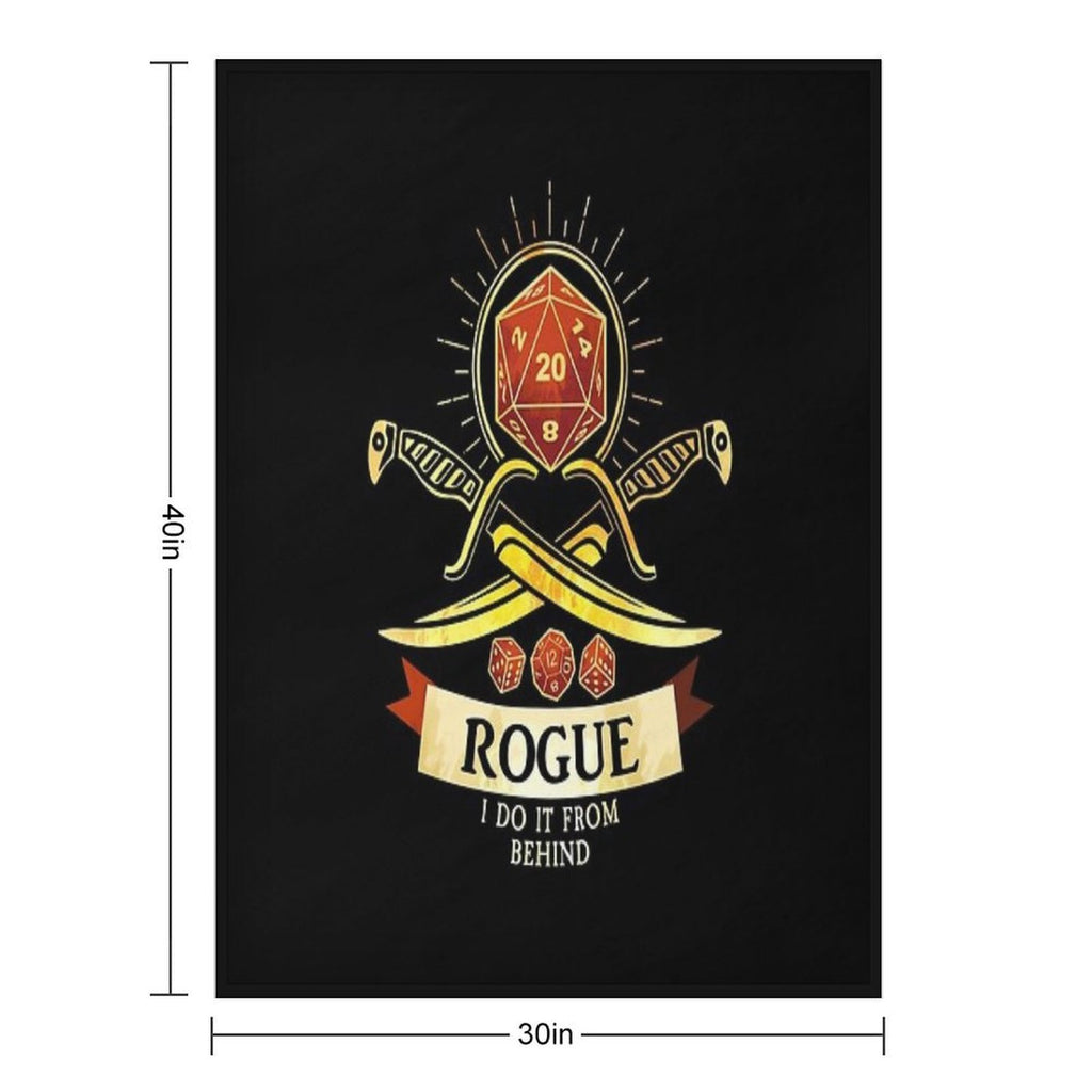 Rogue I Do It From Behind Travel-friendly Throw Blanket