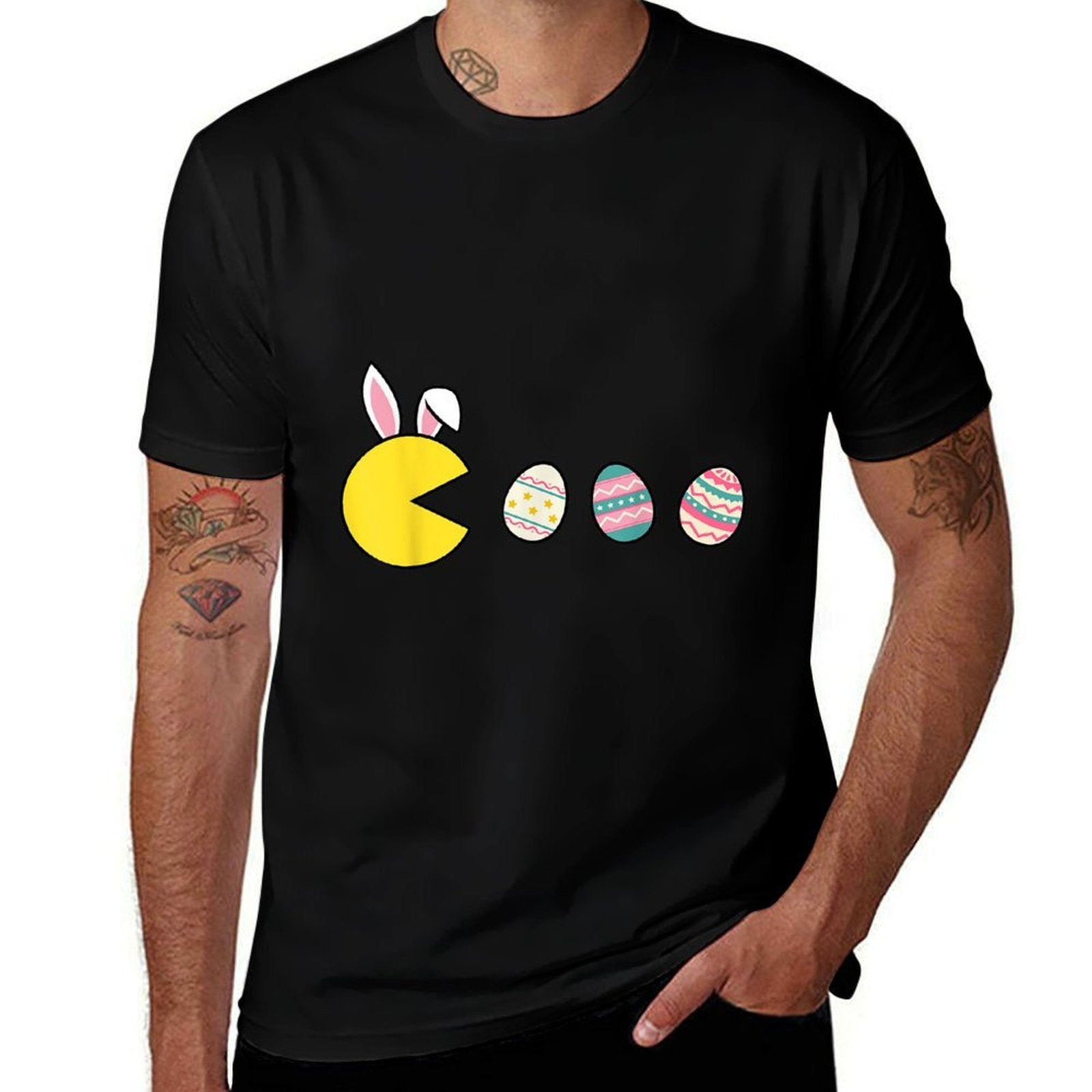 Video Game Eating Easter Eggs Retro Gamer Men Boys Kidsn  Odor-resistant T-Shirt