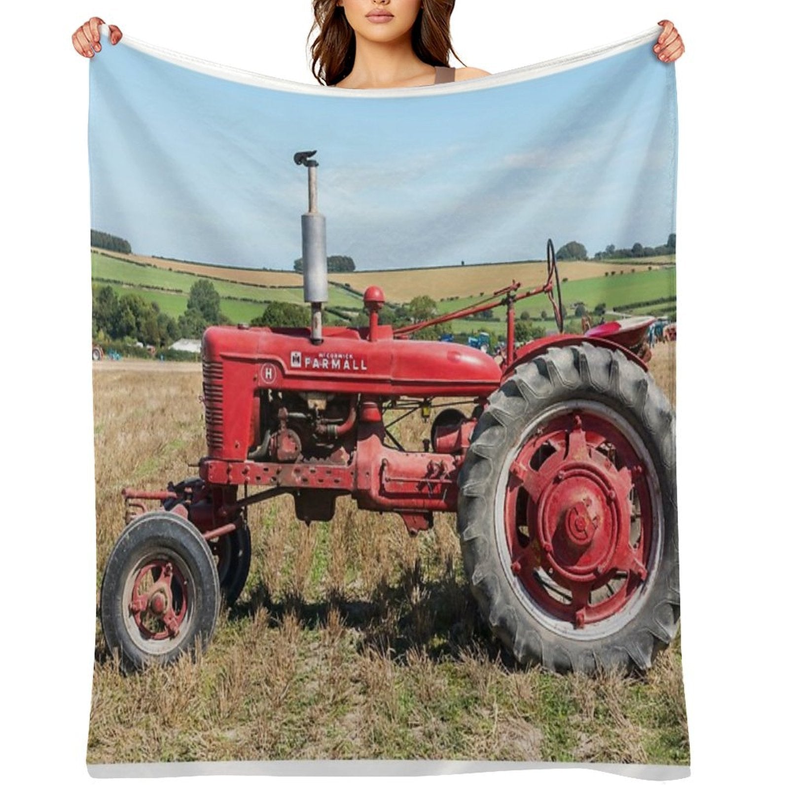 Farmall H Quick-dry Throw Blanket