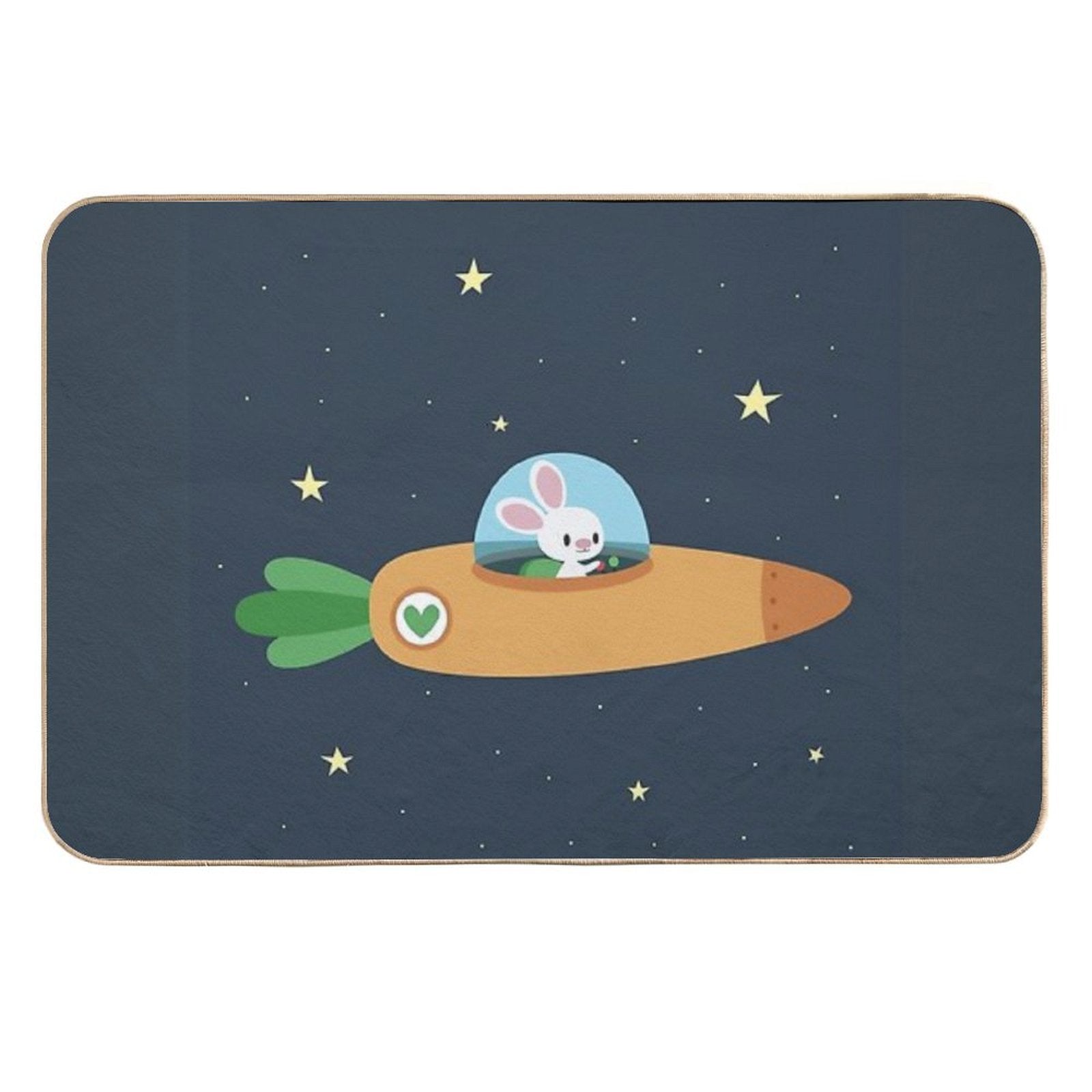 An Army of Space Bunnies  Absorbent Bath Mat