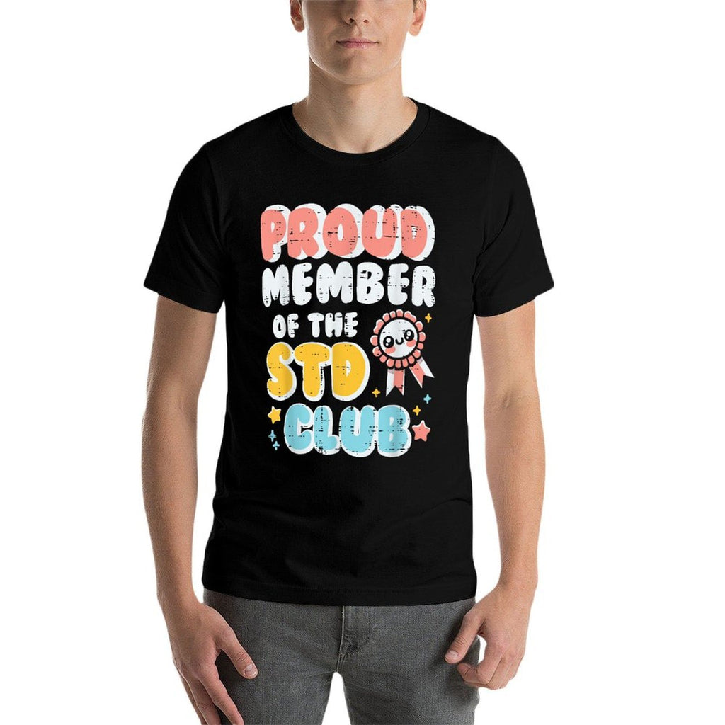 Inappropriate Proud Member Of Club Humor Joke Men Women  Oversized Silhouette T-Shirt