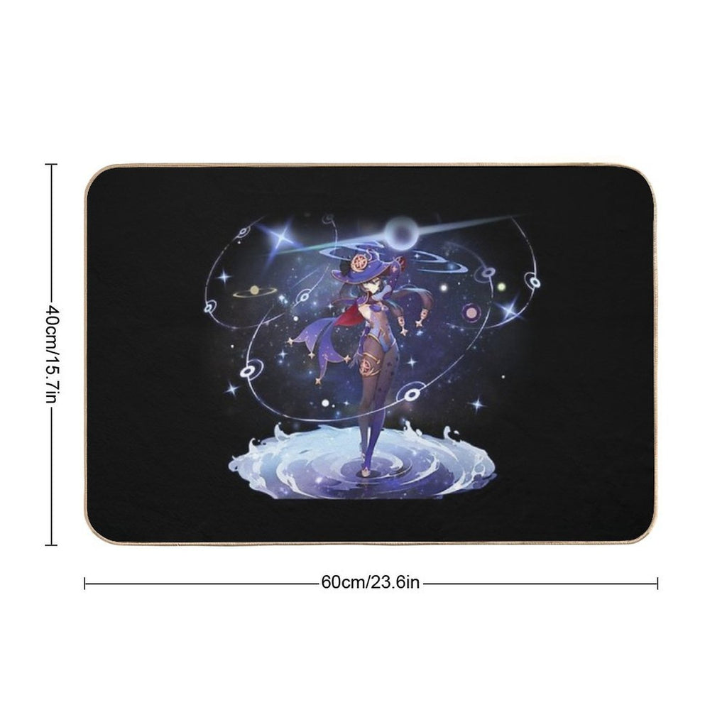 Genshin Impact - Mona Official Character Wish - Gacha Splash Art  Pet-Safe Bath Mat