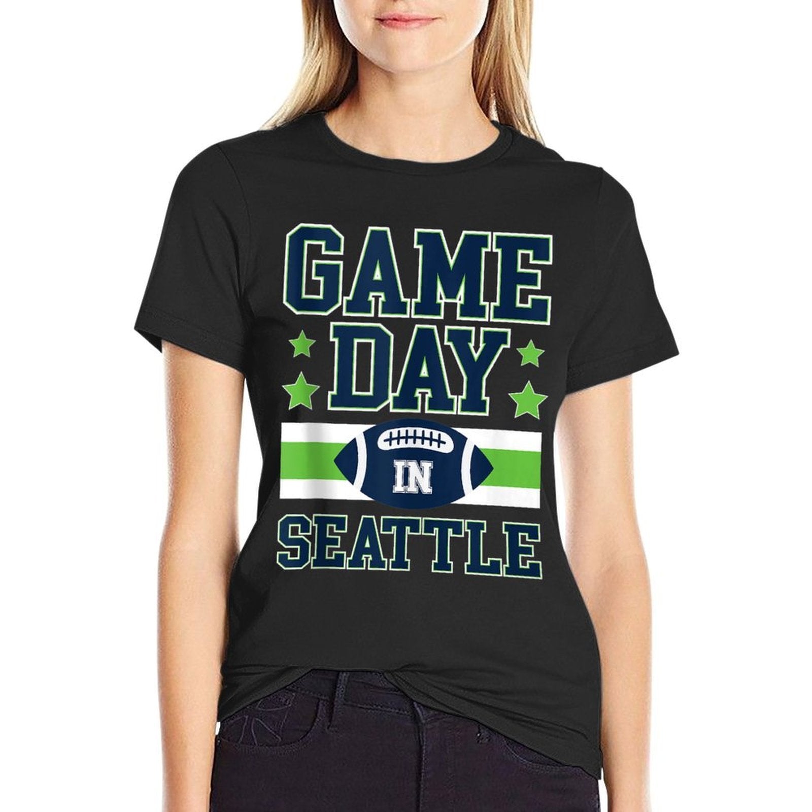 Game Day In Seattle Football Fans Season Trend Gift  Affordable Price T-Shirt