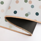 Colourful Polka Dots  Fade-Resistant Bath Mat