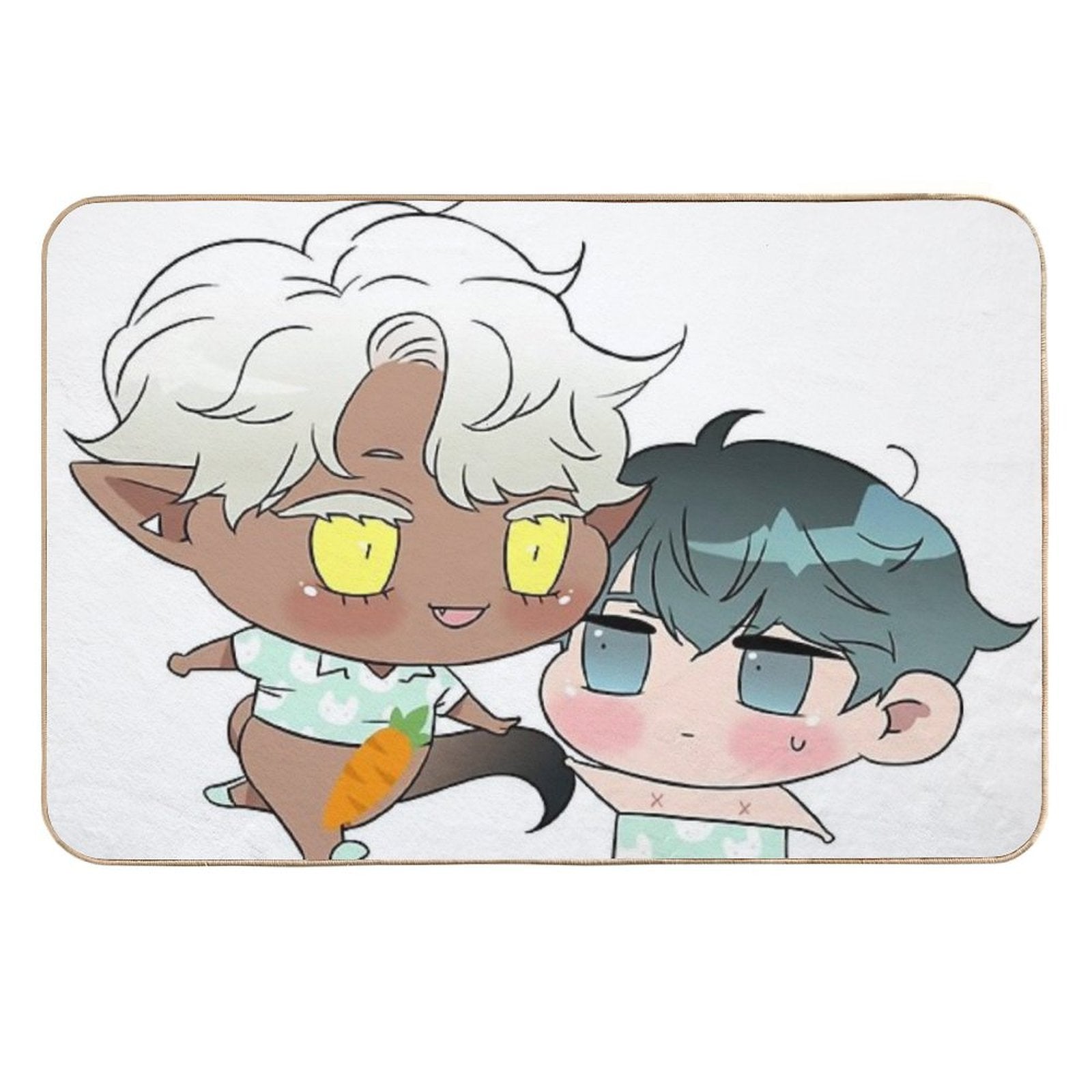 Chibi Dear Door 9  Fade-Resistant Bath Mat