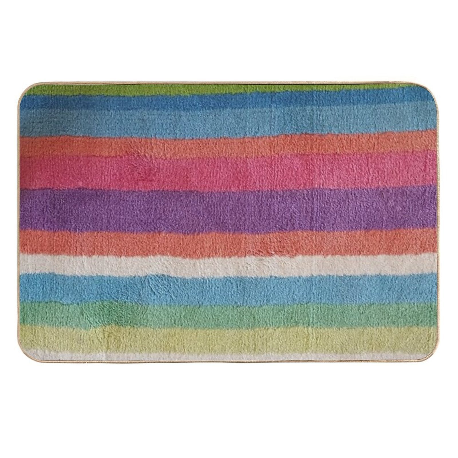 Colorful Stripes Durable Bath Mat