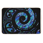 New Zealand Māori Paua Tattoo Koru Design  Versatile Bath Mat