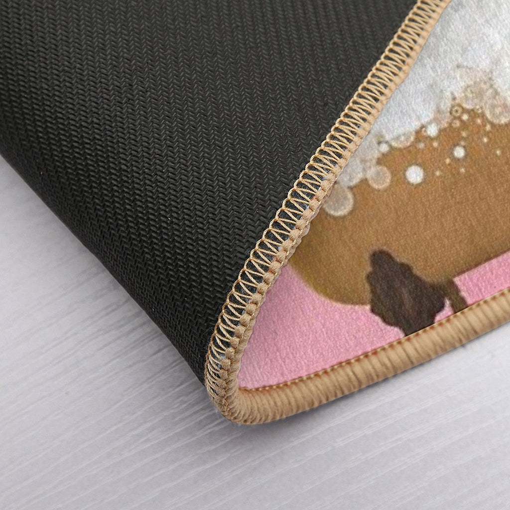 Cute Baby Raccoon in A Bathtub, Girls Bathroom Print, Baby Animals in Tub, Whimsy Animal, Kids Bathroom Art  Non-Slip Bath Mat