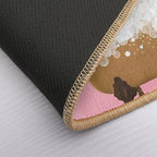 Cute Baby Raccoon in A Bathtub, Girls Bathroom Print, Baby Animals in Tub, Whimsy Animal, Kids Bathroom Art  Non-Slip Bath Mat