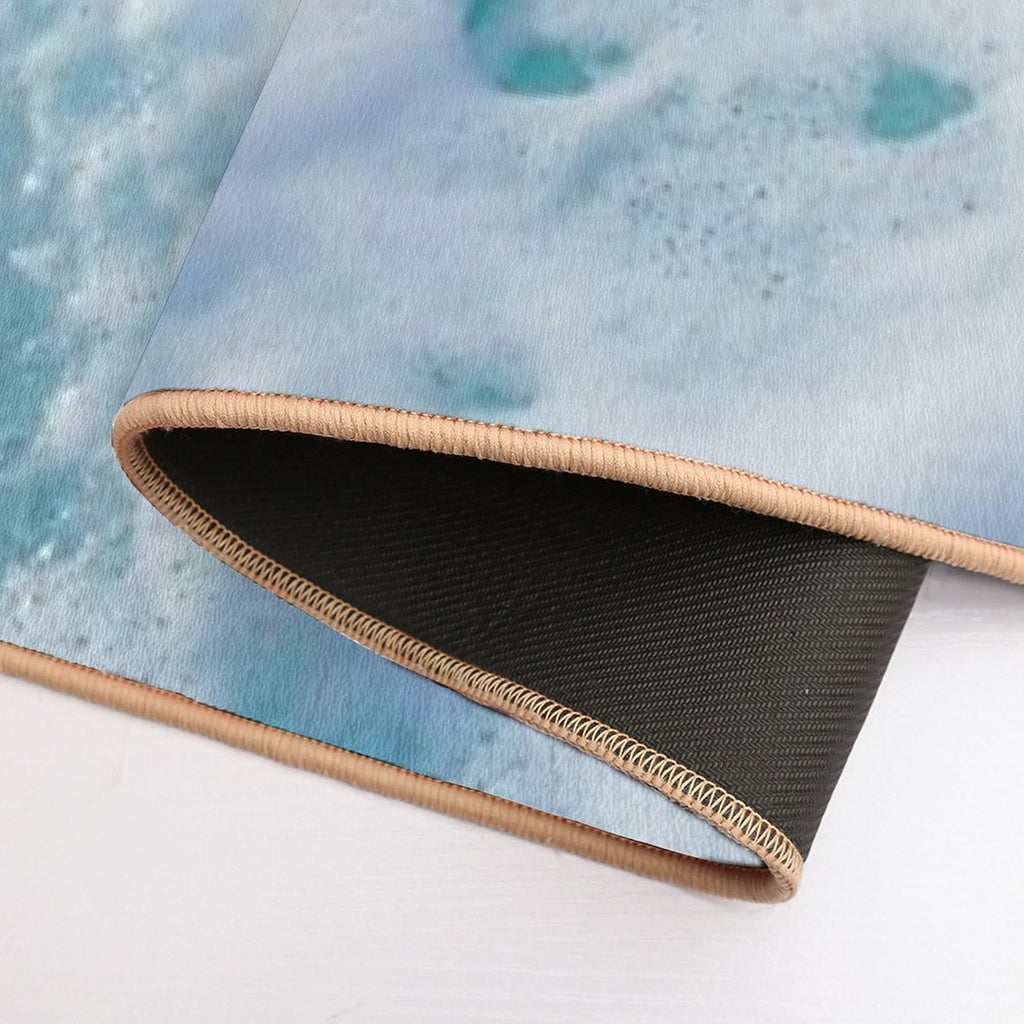 Blue Ocean Waves  Slip-Resistant Bath Mat